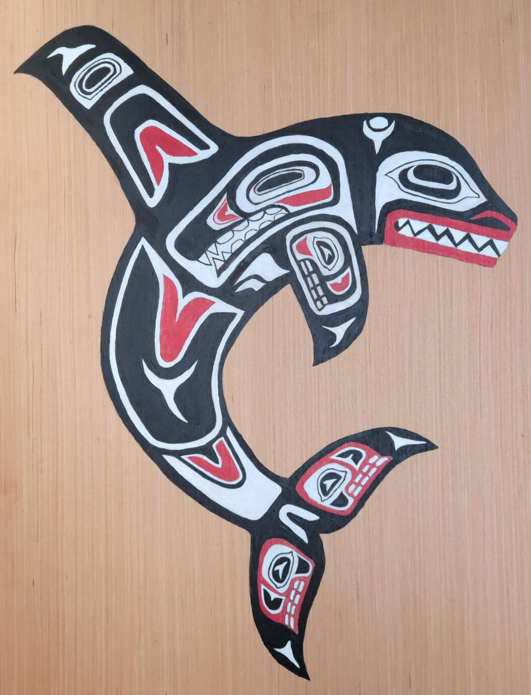 Native American Art. Acrylic on wood